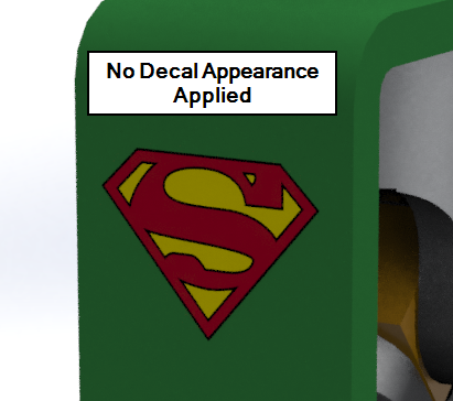 Visualize No Decal Appearance Applied