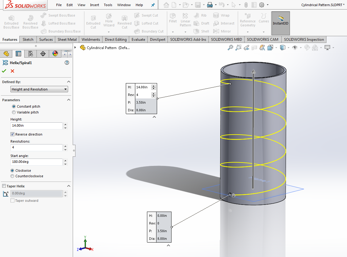 Sketch Pattern edit In SOLIDWORKS Sketching