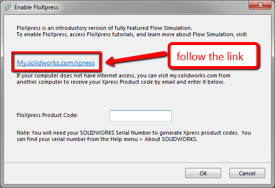 How to select the express link