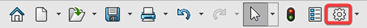 Image of the Options menu in the standard toolbar
