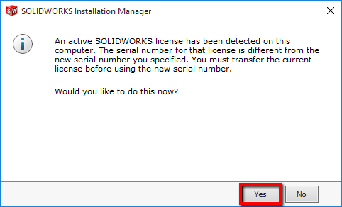 Serial Number Detected Window