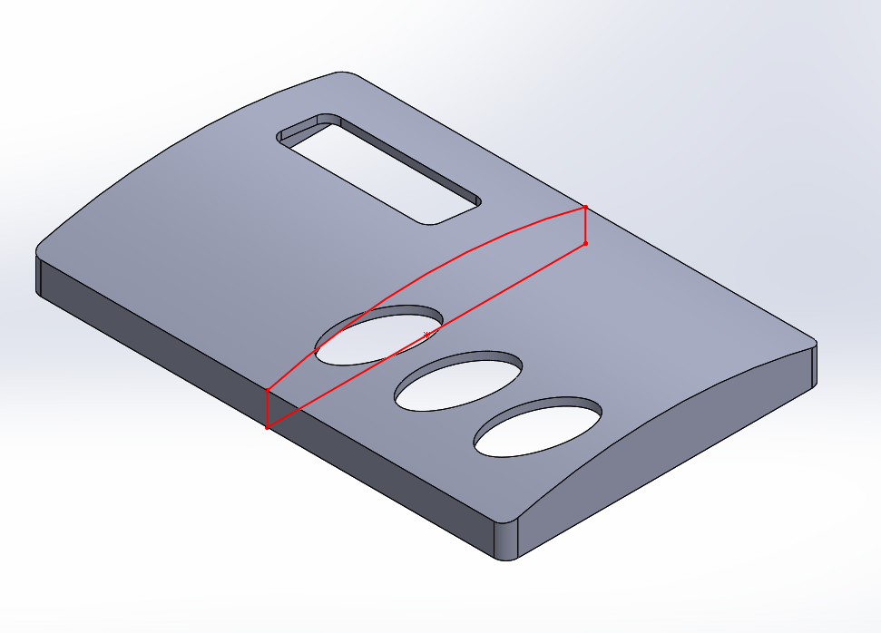Base Bezel Profile sketch and model