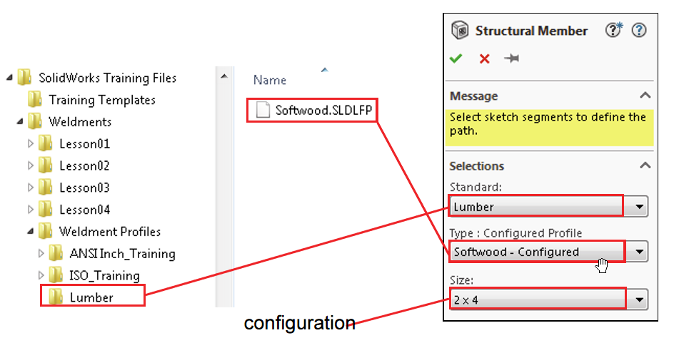 sldlfp file needs to be placed inside of the Standard folder (only one folder deep from the weldment profiles folder)