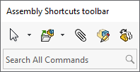Image of the shortcut bar for Drawings