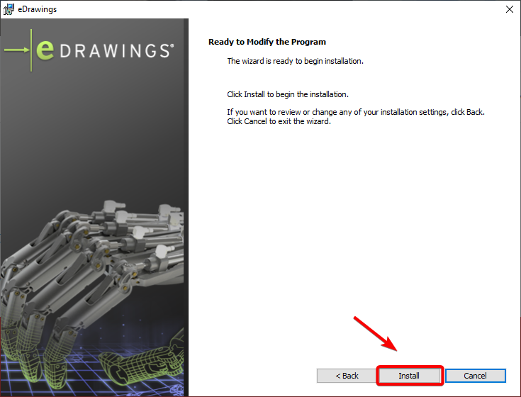 eDrawings installation install button.png