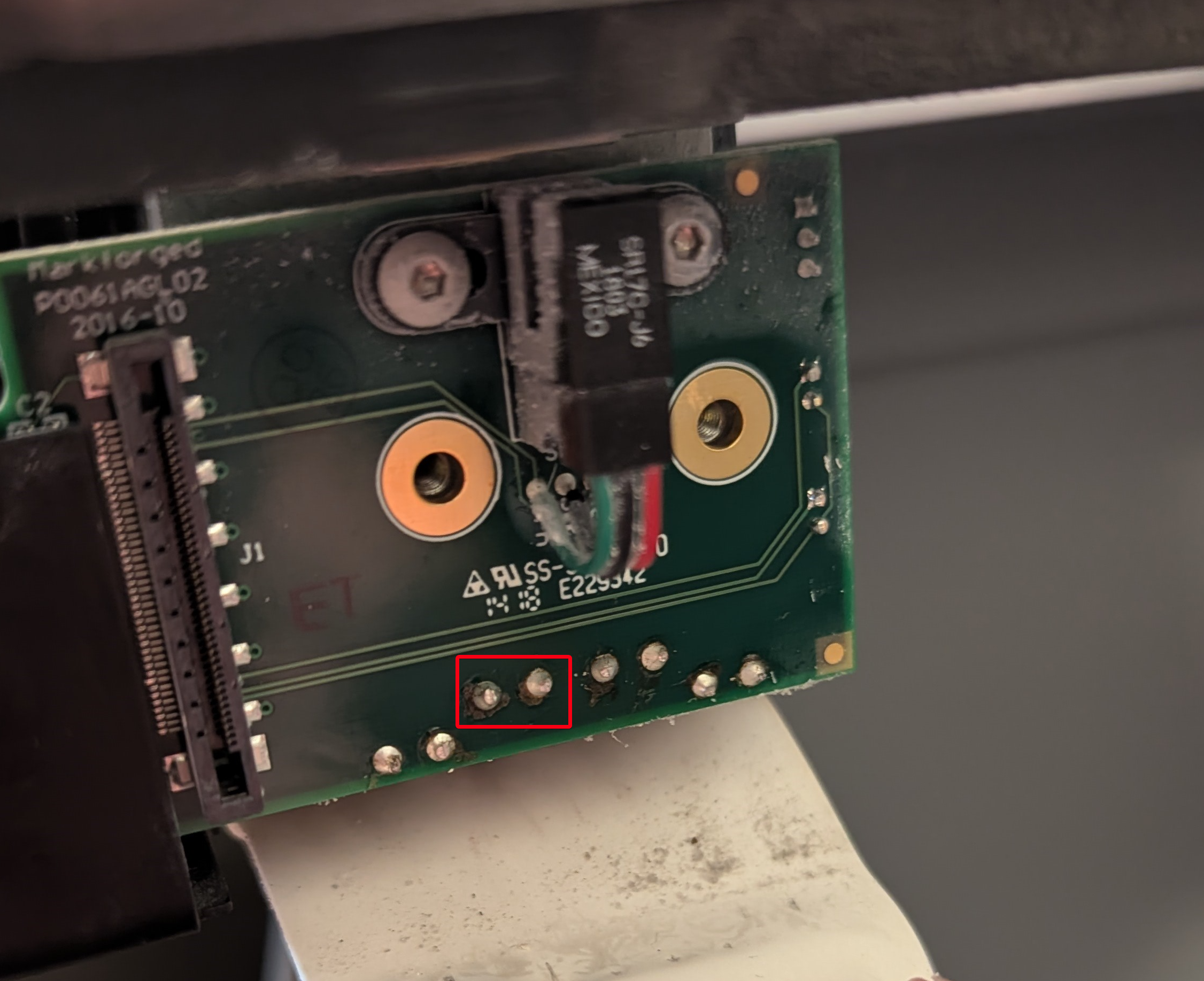location of first resistance measurement
