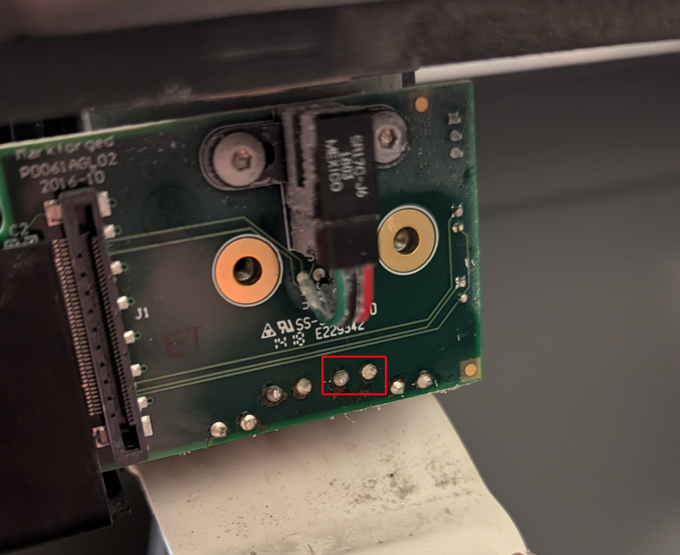 location of second resistance measurement