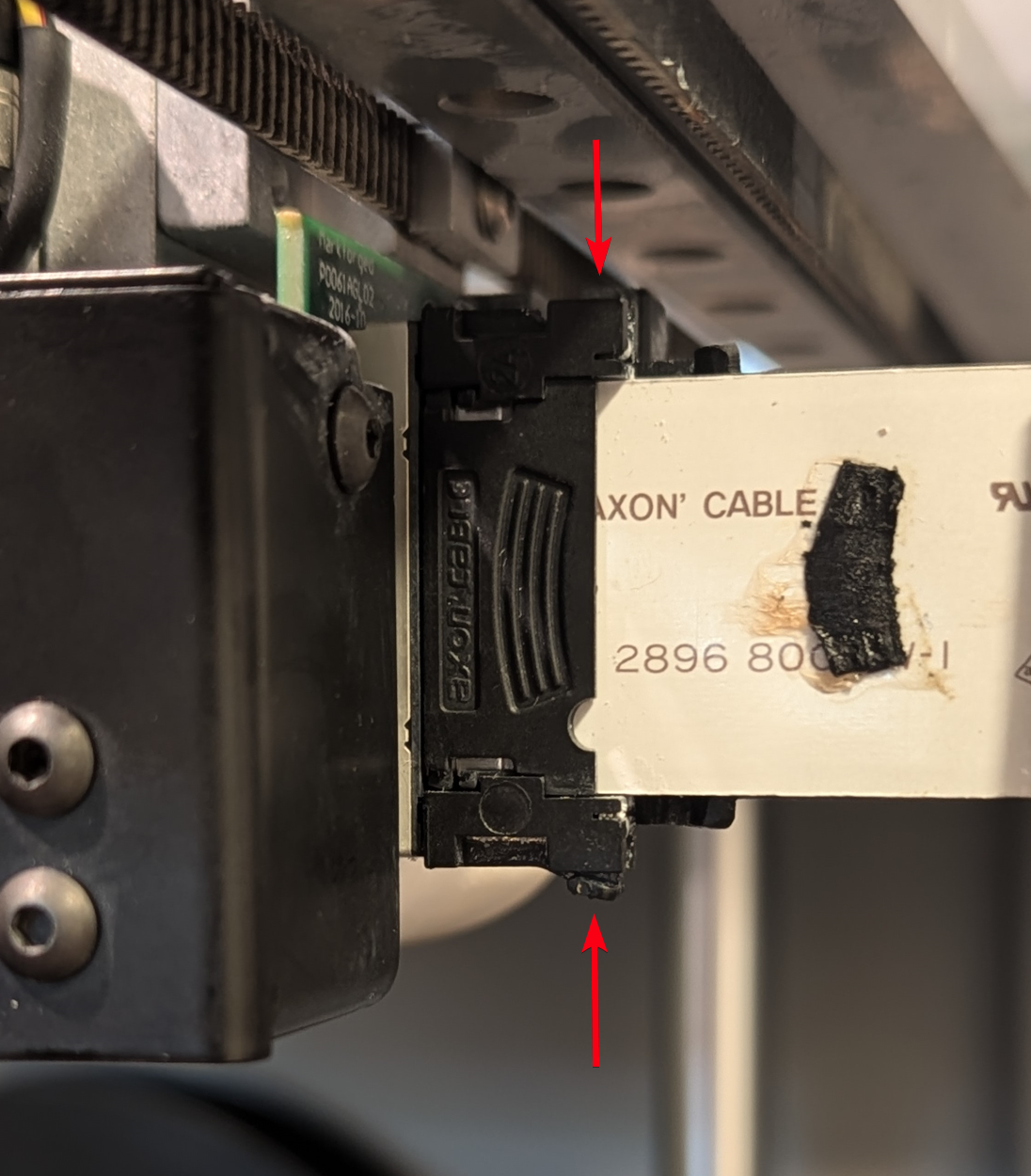 Markforged ribbon cable removal