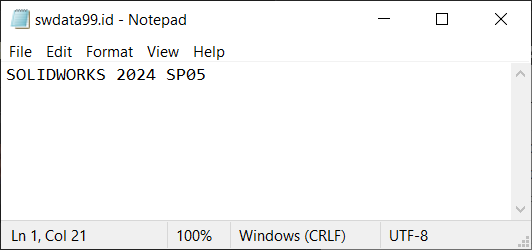 Source Folder Version swdata99 syntax SOLIDWORKS