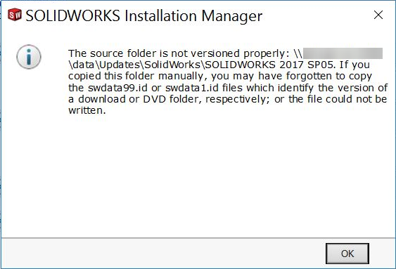 Source_Folder_Version_Error_SOLIDWORKS