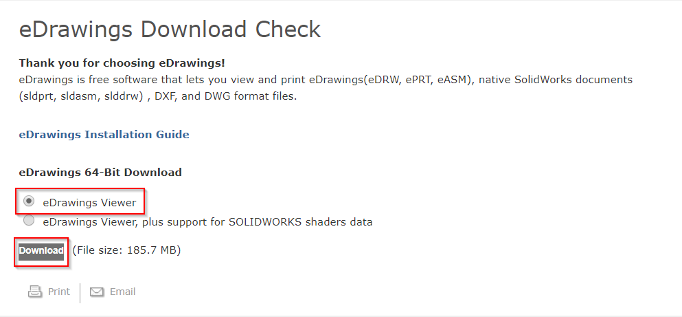 solidworks free edrawings viewer