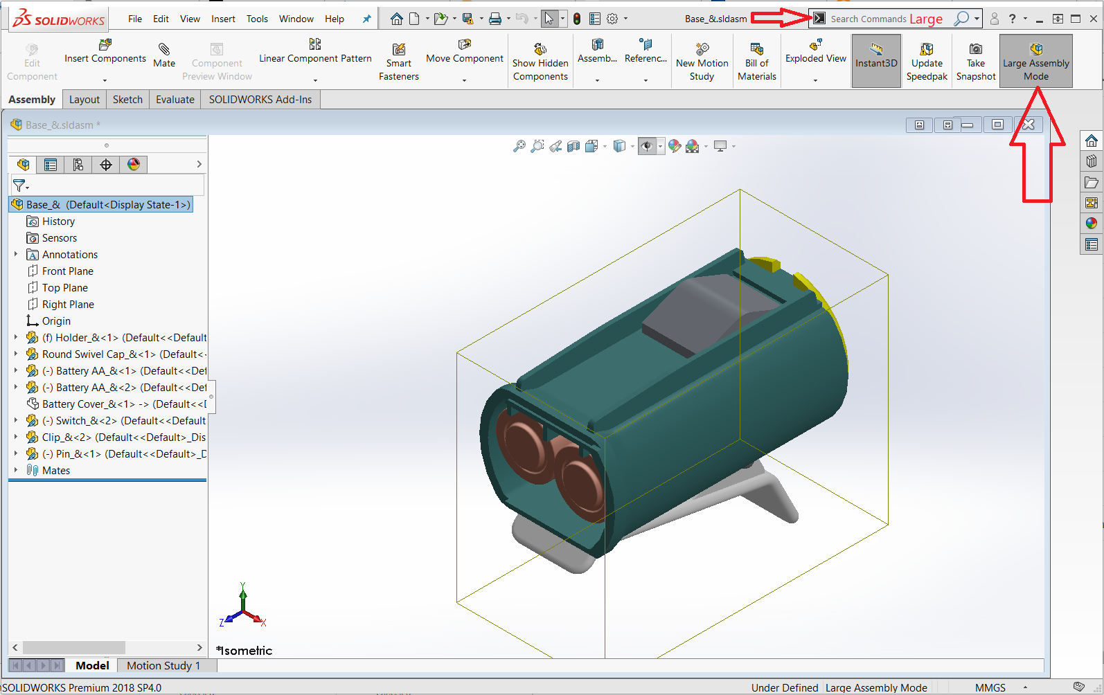 SolidWorks Assembly - Large Assembly Mode