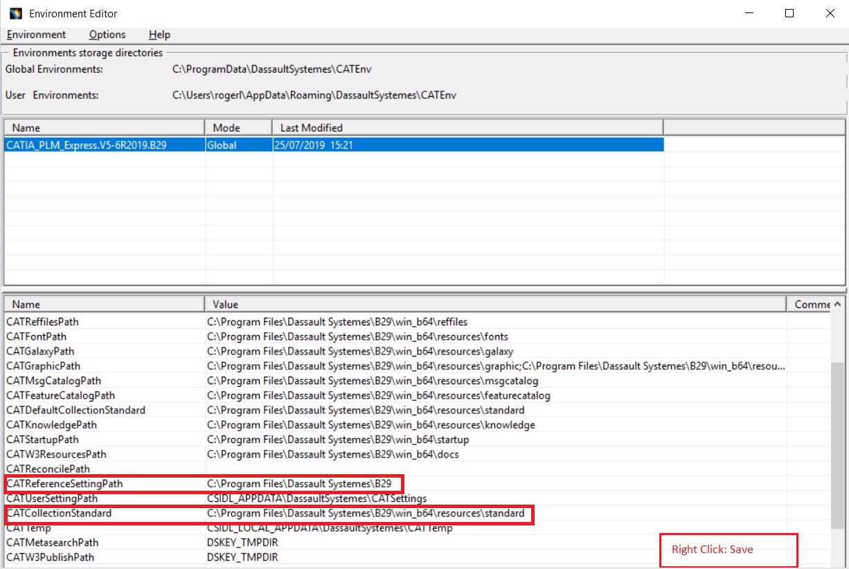 Shows where to place the file paths and Save afterwards