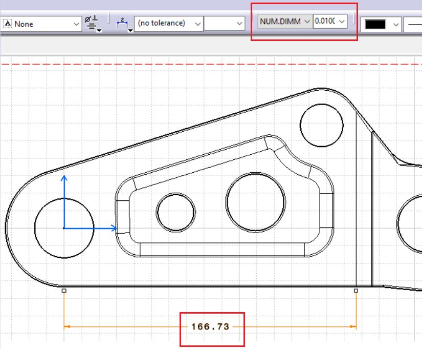 The changed Numerical Display Description