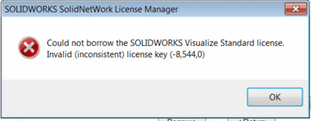 invalid inconsistent license key solidworks jobs