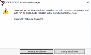 how to remove solidworks installation manager not working