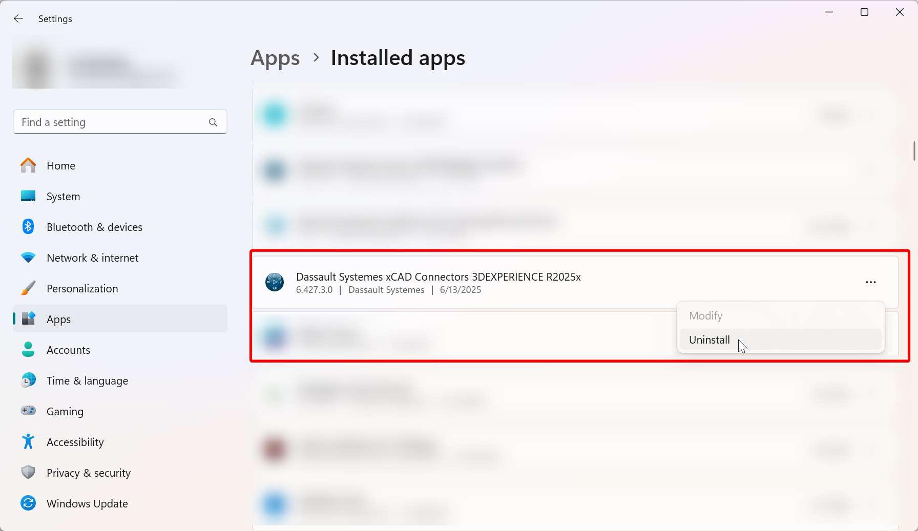 Uninstall xCAD Connector 3DEXPERIENCE.png