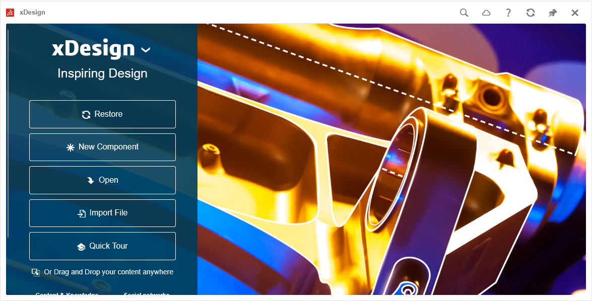 The home page of the xDesign app on the 3DEXPERIENCE platform