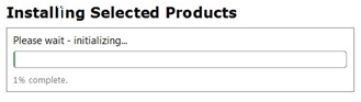 Loading bar for modification process