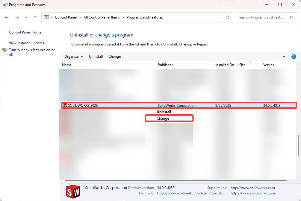 Windows Control Panel