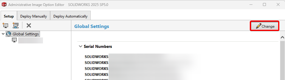 Hit Change and modify the settings