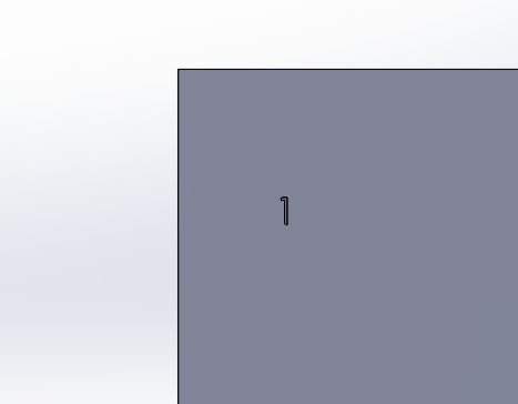 the sketch text extruded on the block