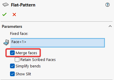 deselect "Merge Faces"