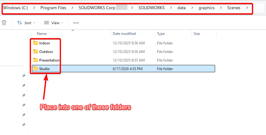 Copy file into Scene folder