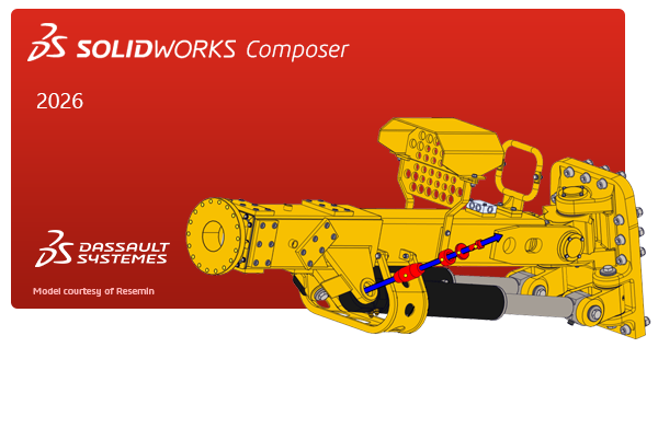 SOLIDWORKS Composer 2026 Splash Screen