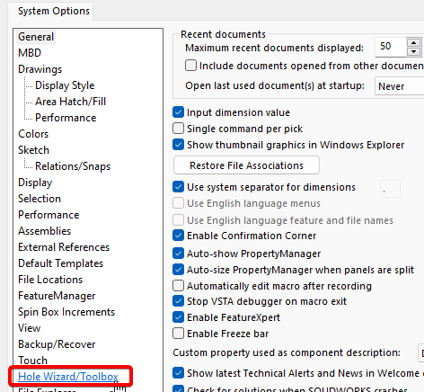Hole-wizard-toolbox-in-system-options