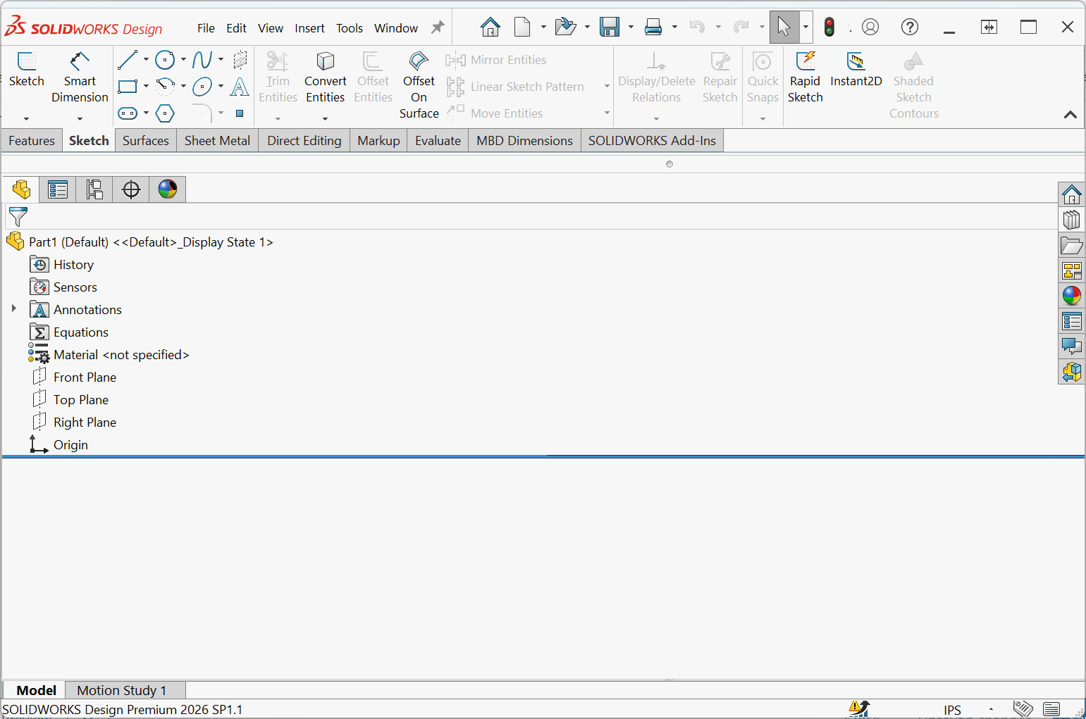 Feature Manager Design Tree shown larger than SOLIDWORKS Window