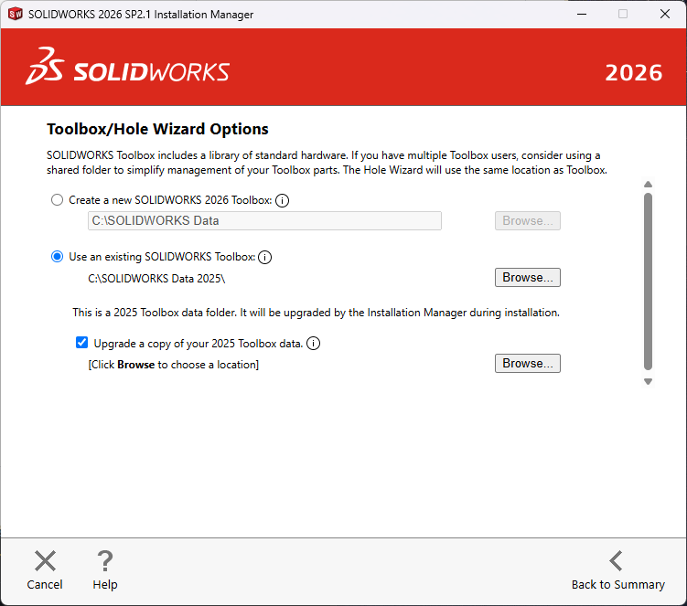 use an existing solidworks toolbox and upgrade.png