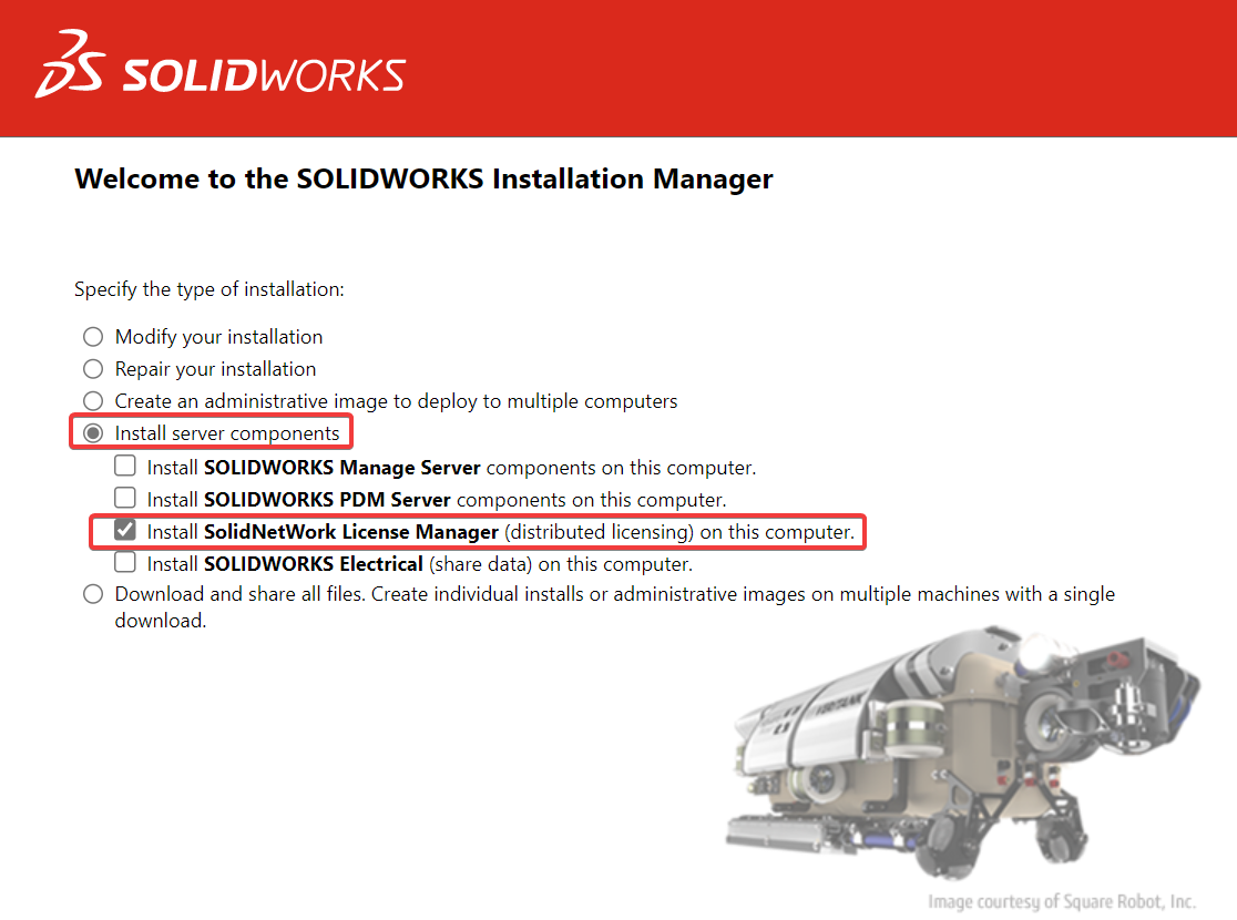 Installation Manager - Welcome Page