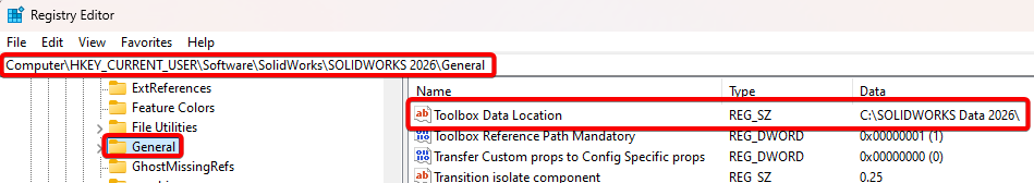 Toolbox Registry Location in Current User