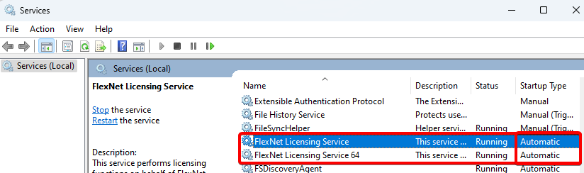 set flexnetlicensing service to automatic startup type.png