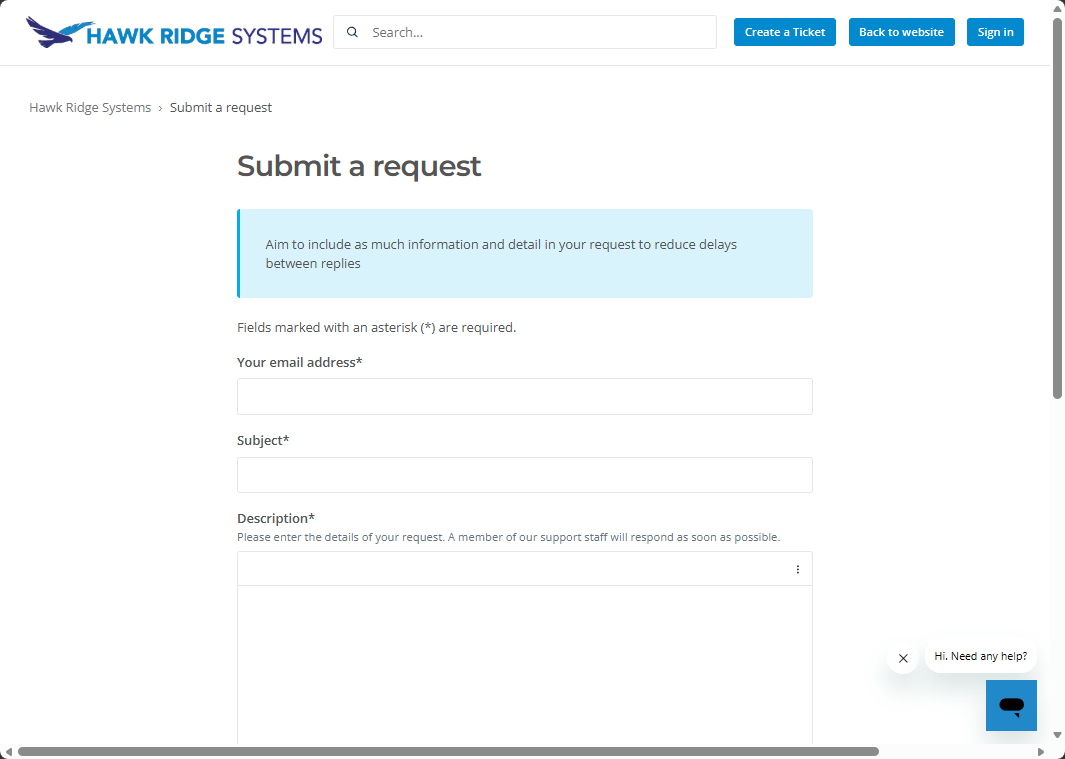 Submit a request