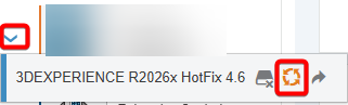 Click the dropdown arrow and select the cycle button to update