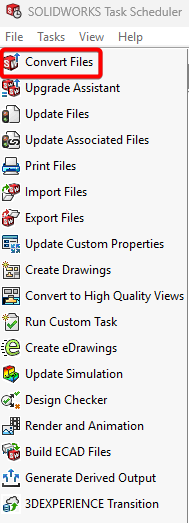 Click on Convert Files