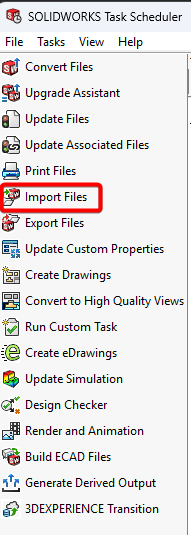 Import Files Task