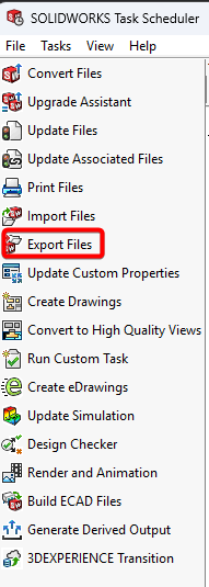 Export Files Task