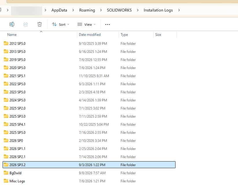 Installation logs
