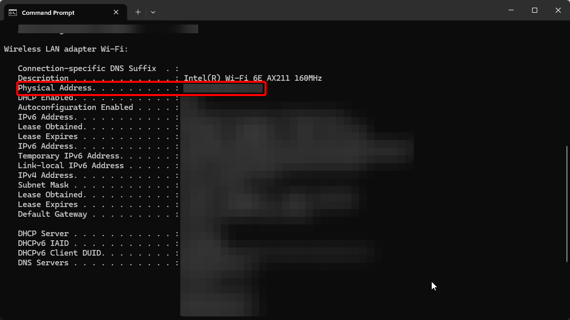 Physical Address