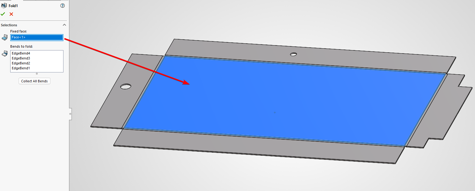 Fold part