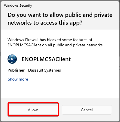 ENOPLMCSAClient Allow