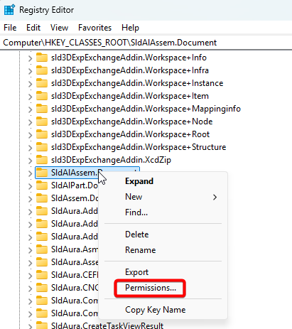 Select Permissions