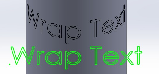 Wrap feature, Analytical method example
