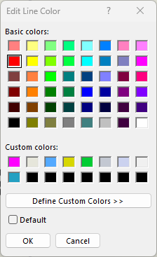 Edit Line Color