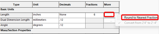 Round to nearest fraction