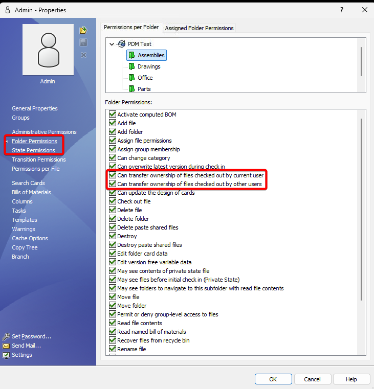 Transfer Ownership Permissions