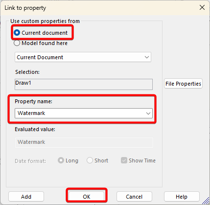 Link to Watermark Property